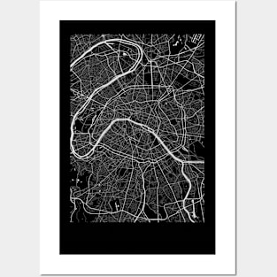 paris maps poster minimalist Posters and Art